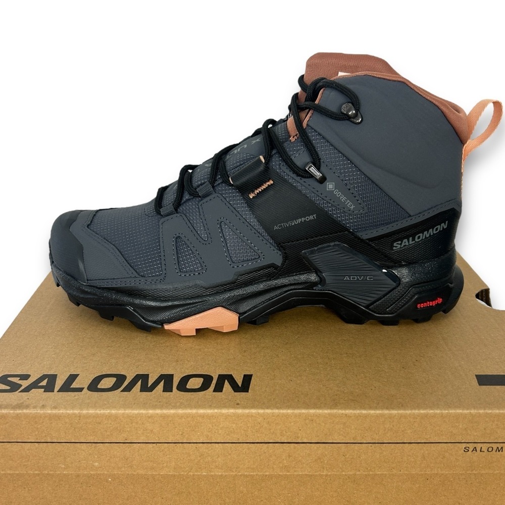 NEW Salomon X Ultra 4 Mid GTX Gore Tex WP‎ Womens 11 (EU 44) Hiking Boots Grey